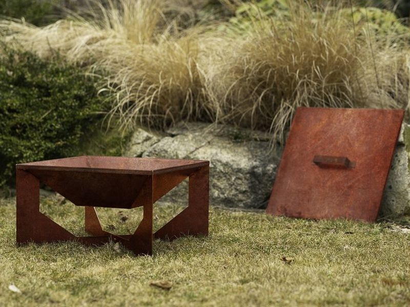 Garten-Feuerschale aus Cortenstahl
