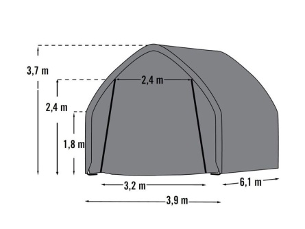 ShelterLogic 3,9 × 6,1 m