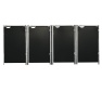 Hide Box für 4 Mülltonnen (T. 81 cm × B. 279 cm × H. 115 cm)