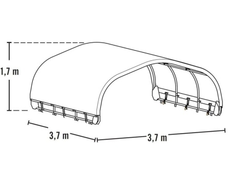 ShelterLogic 3,7 × 3,7 m