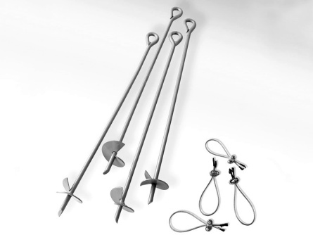 ShelterLogic 69 cm, 4 Stk.