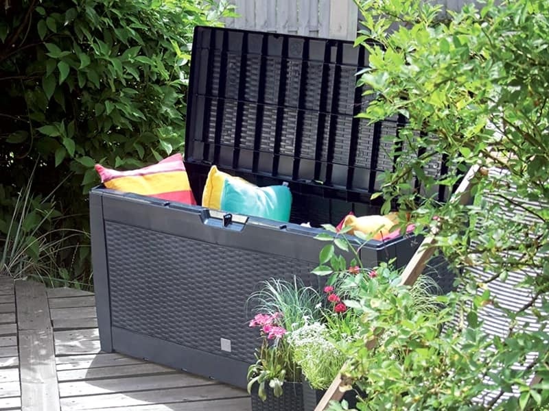 Garten Aufbewahrungsbox Aus Metall - Wetterfeste Box Für Gartengeräte & Campingzubehör