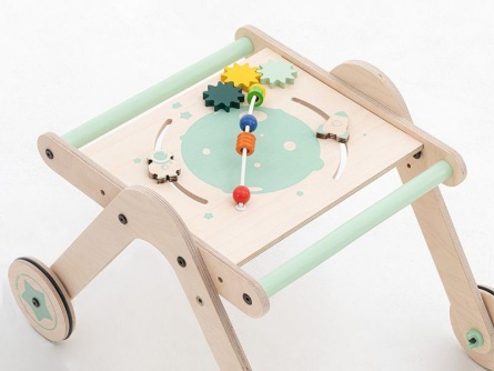 Holz Spieltisch und Lauflernwagen WalkMe