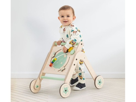 Holz Spieltisch und Lauflernwagen WalkMe