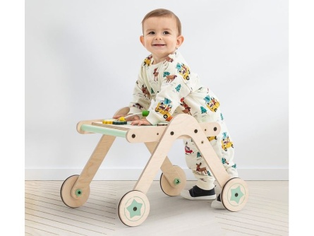 Holz Spieltisch und Lauflernwagen WalkMe
