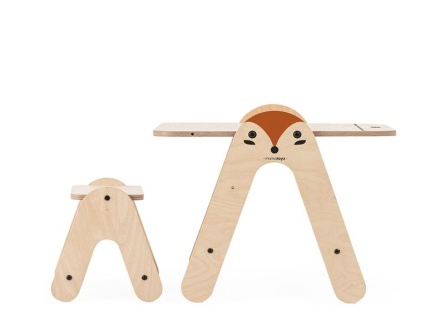 Holztisch zum Malen Fox