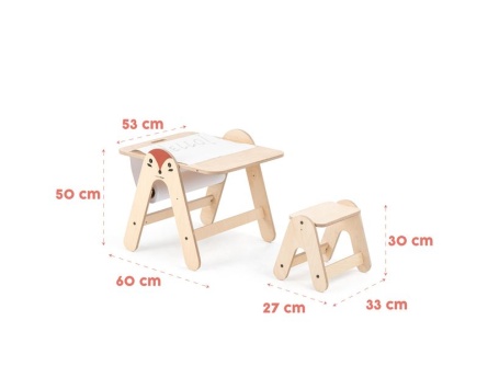 Holztisch zum Malen Fox
