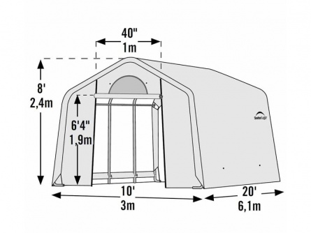 ShelterLogic 3 × 6,1 m