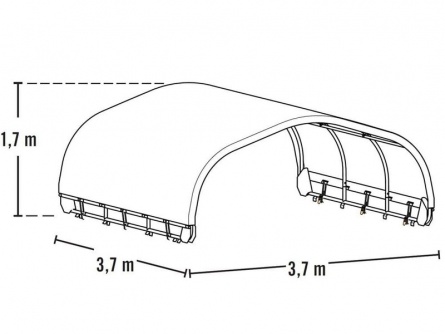 ShelterLogic 3,7 × 3,7 m