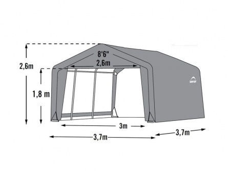 ShelterLogic 3,7 × 3,7 m