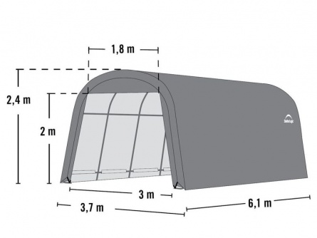 ShelterLogic 3,7 × 6,1 m