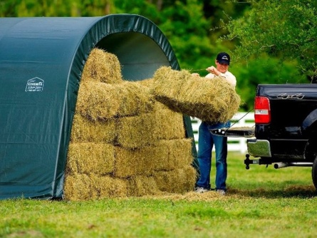 ShelterLogic Run-In-Shed Grün 4 × 6,1 m