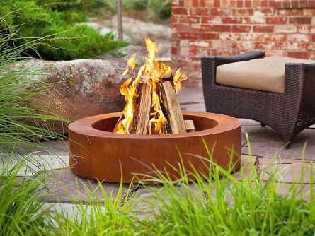 Steel Firepit Corten B