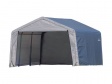 Weidezelt Zeltgarage Grau – ShelterLogic 3,7 × 3,7 m